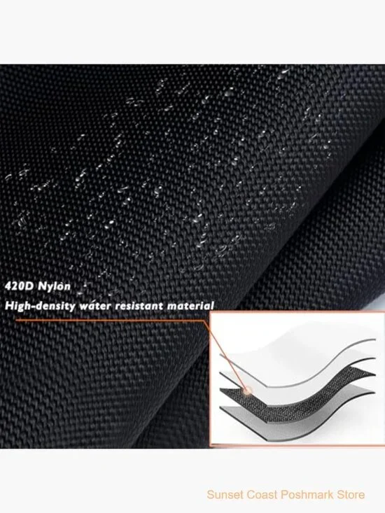 Waterproof Drawstring Backpack with Shoe Compartment Gym Travel Bag - Picture 7 of 7